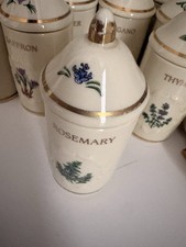 Vintage 1992 Lenox Spice Garden Porcelain Spice Jars 20 Completed Jars 2 lids picture