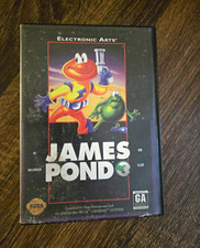 James Pond 3 Operation Starfish Sega Genesis Game + Case No Manual Untested picture