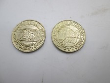 2 Caesars Riverboat Casino Token 25 Cents picture