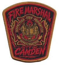 Camden Fire Marshal Investigation 2026 Arson Fire Patch NEW picture