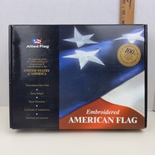 Allied Flag 3x5 Nylon Embroidered American Flag With Certificate of Authenticity picture