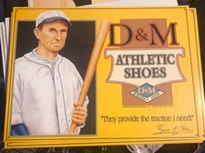 Ty Cobb D&M Athletic Shoes Tin Sign 16 X12 New  picture