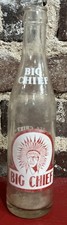 Vintage 1962 Big Chief Soda Bottle Vinita OK Oklahoma 10 oz Liberty Glass LG ACL picture