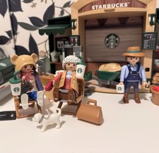 Starbucks Korea 2024 Playmobil Limited MEET THE BUDDY'S MOMENT set NEW NWB OOP picture