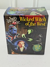THE WIZARD OF OZ WICKED WITCH OF THE WEST LIGHT UP CRYSTAL BALL & MINI BOOK NEW picture