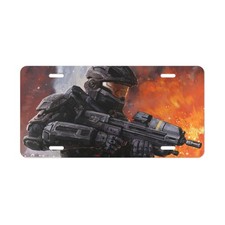 Halo Legendary Crate, License Plate Auto Car Tag Metal Aluminum - USA picture