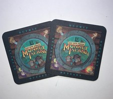 Escape from Monkey Island - pair of original promotional coaster- Lucas Arts picture