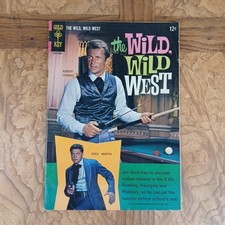 1966 Wild Wild West #1 Gold Key Back Photo Cover Variant CBS Television | 6.5 F+ picture