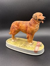 Vintage 1977 Lionstone Golden Retriever Whiskey Decanter Sculptured Porcelain picture