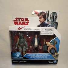 Hasbro Star Wars Force Link Han Solo & Boba Fett Figures Set 2016 picture