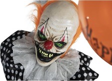 Life-Size Scary Talking Clown Animatronic Halloween Motion Activated Sound Decor picture