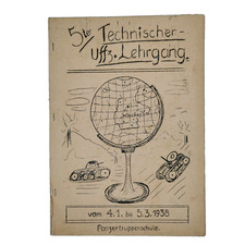 Original 1938 Panzertruppenschule Wünsdorf Booklet 5th NCO Course 34pp Cartoons picture