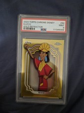 2024 Topps Chrome Disney #84 Kuzco Gold Refractor /50 PSA 9 picture