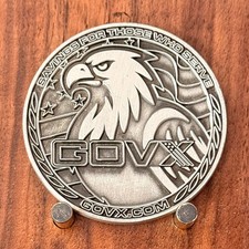 NHRA 75th Championship Drag Racing GOVX Eagle Challenge Coin  M#17 picture