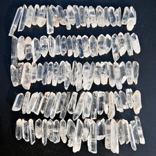 100PCS Bulk Natural Crystal Clear White Quartz Polished Points Wand Specimens picture