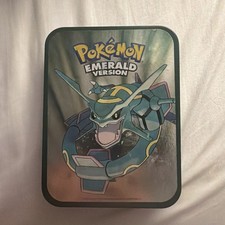 Pokemon Emerald Vesion Pre Order Collectors Tin Empty Good Used Condition picture