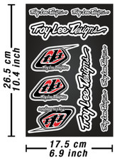 Troy Lee Designs Decals Stickers Heavy Duty Vinyl Autocollant Aufkleber picture
