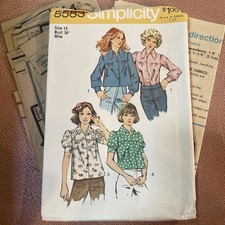 Simplicity 5583 Misses’ Smock Blouse in 2 Lengths Size 14 Bust 36 picture