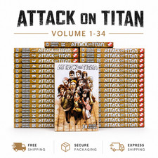Attack On Titan Manga English Full Set/Loose Set Volume 1-34 By Hajime Isayama picture