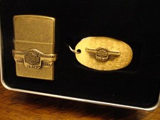 HARLEY DAVIDSON 95TH ANNIVERSARY GIFT SET ZIPPO LIGHTER MINT IN BOX 1997 HD289 picture