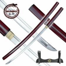 MOSHIRO Shirasaya Functional Katana Bushido Rosewood Sword FullTang Battle Ready picture