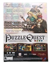 Puzzle Quest: Challenge of the Warlords 2007 Original Print Ad - 7.75