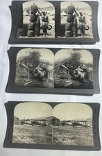 WW1 Stereoview 3 cards  Load 12