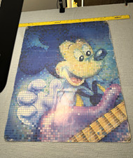 Vintage 1987 Disney Mickey Mouse Guitar Rock Music Poster 22x28 One Stop picture