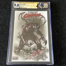 WEB OF CARNAGE 1 CGC 9.8 SS GABRIELLE DELL'OTTO EXCLUSIVE VARIANT Custom Label.  picture