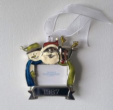 Christmas Ornament Vintage 1987 Things Remembered Santa Snow man Reindeer Holida picture