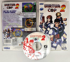 Virtua Cop 2 (Sega Saturn, 1996) COMPLETE CIB Tested & Cleaned W/ Reg. Card picture