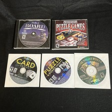 PC GAME LOT (5) Hoyle Games Board Puzzle Card Friday Night Poker picture