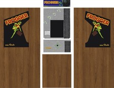 Frogger Arcade Cabinet  Full Set 6pc Side Artwork CPO Complete Decal Kit picture