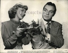 1947 Press Photo Bob Hope and Signe Hasso in 