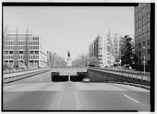 Washington DC Sixteenth Street Underpass at Scott Circle 1950s Cityscape picture
