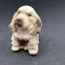Roselane Pasadena California Ceramic Cocker Spaniel Puppy Jewel Eyed Statue Read picture