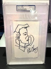 AEON FLUX Index Card Drawing - Peter Chung PSA/DNA Certified ART & AUTO picture