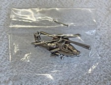 Boeing Apache Longbow 2 Pin Set Silver Tone and Gold Tone picture