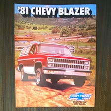 Vintage 1981 Chevrolet Blazer Chevy Trucks Dealership Sales Brochure Catalog picture