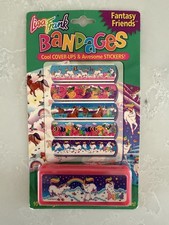 Rare Vintage 1990’s Lisa Frank Bandaids Bandages Fantasy Unicorn Markie Friends picture