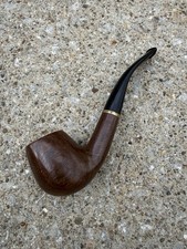 UNSMOKED Imported Briar, Full Bent Medium Billiard Tobacco Pipe picture
