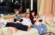 Sonny Bono and his 4th wife Mary Whitaker and their two children C - Old Photo picture