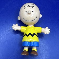 Vtg 4” Charles Schultz Vinyl Peanuts Charlie Brown Looking Down 2 Arms Out UFS picture