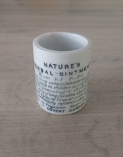 Antique Victorian Natures Herbal Printed Ointment Cure Med Pot picture