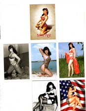 BETTIE PAGE    CUSTOM TRADING CARD 6 CARDS  SET picture