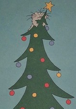 Vintage 1986 Sandra Boynton Cat Christmas Cards Set of 8 picture