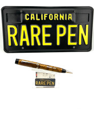 RARE MICHAELS Fountain Pen Pencil Combo in LEBOEUF Celluloid 14K Med Flex WOW picture