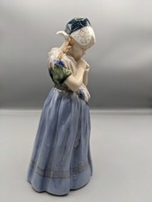 Large 1969s Vintage Denmark Royal Copenhagen Girl Porcelain Figurine 8