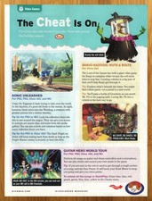 2008 Sonic Unleashed/Banjo Kazooie Nuts Bolts Xbox 360 PS2 PS3 Print Ad/Poster picture