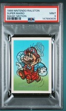 1988 Nintendo Ralston Magic Motion Super Mario Bros. PSA 9 Lenticular NES SNES  picture